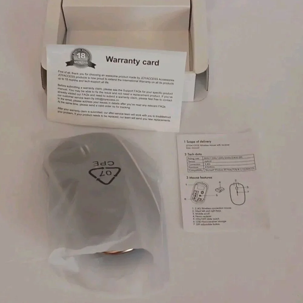 Wireless Mouse  New Moroon 2.4 GHz USB 2.0 Compatible Windows 10, 8,7